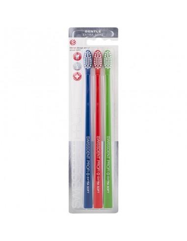 ZL.  Swissdent szczoteczki Gentle Trio 3szt.X-Soft