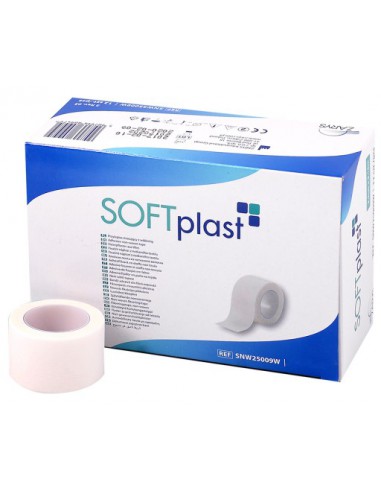 ZN.  Plaster Rolka z Włók. SoftPlast 1,25cm x9,14m