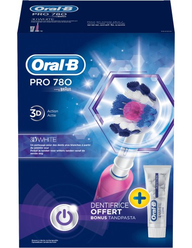 ZL.  Oral-B Pro780 3D White Pnk, pasta 3DWhite75ml