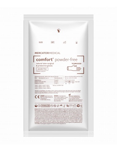 ZF.  Rękawice Comfort sterylne 7,0 bezpudrowe