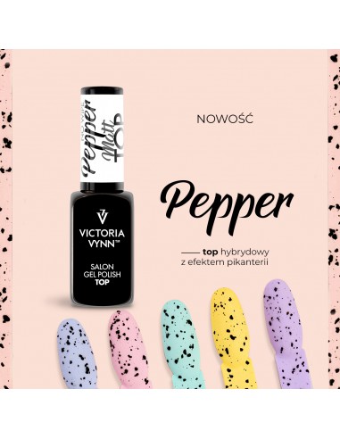 ZN.  Victoria Vynn Top Matt Pepper No Wipe 8ml