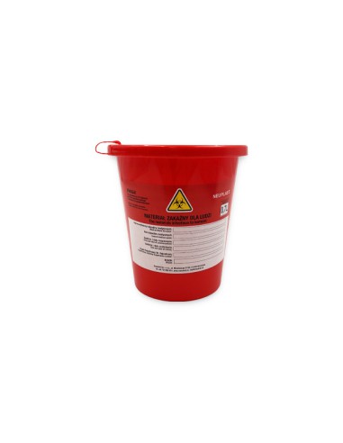 Y.  POJEMNIK NA ODPADY CZERWONY NEUPLAST 0,7L 