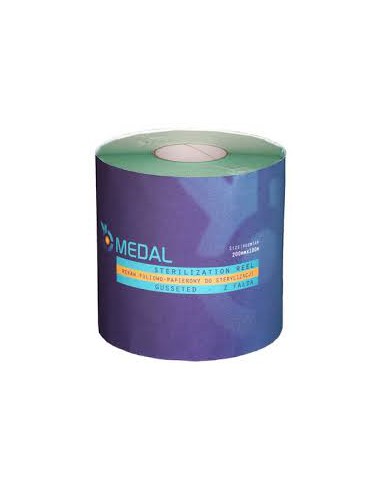 ZF.  Rękaw folia-papier 20cmx100m Fałda Medal
