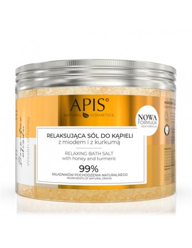 ZN.  Apis sól do kąpieli z miodem i kurkumą 650g