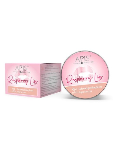 ZN.  Apis Raspberry Cukrowy peeling do ust 10ml