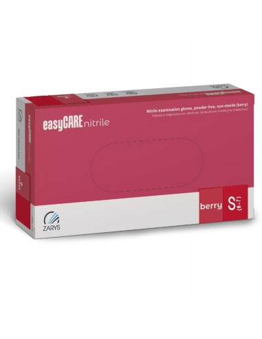ZF.  Rękawice Easycare nitrylowe S  Berry RÓŻ 