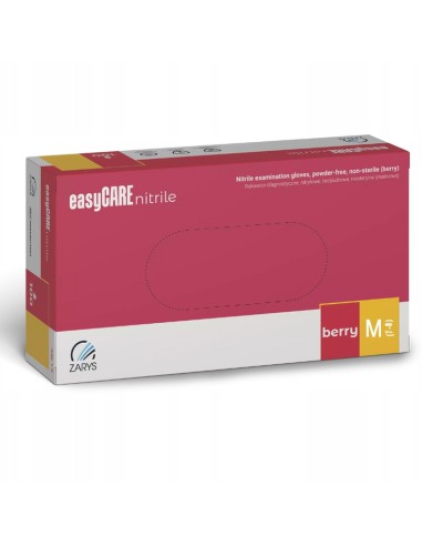 ZF.  Rękawice Easycare nitrylowe M Berry RÓŻ
