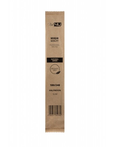 ZN.  NAIL4U Pilnik SLIM Łódka 180/240 PAPIER BRĄZ