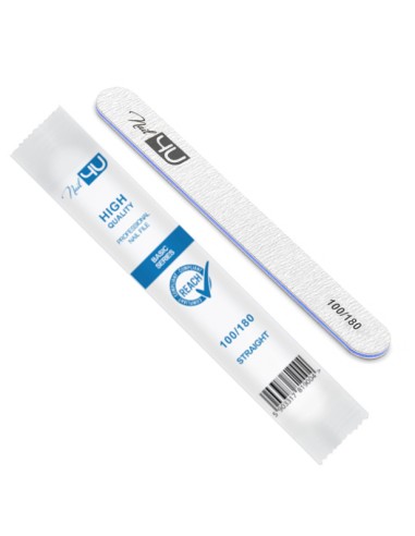 ZN.  NAIL4U Pilnik BASIC Prosty 100/180 PAPIERnieb