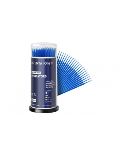 ZF.  Mikropędzelki Microbrush 100 regular niebies.