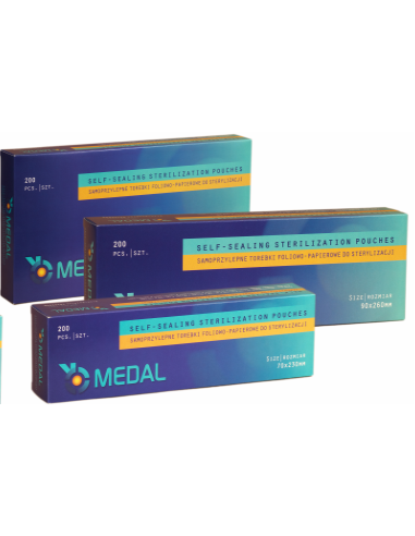 ZF.  Torebki do sterylizacji 9x23cm 200szt.Medal