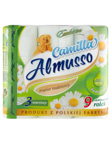 ZF.  Papier toaletowy Almusso Camilla 3W 9 rolek