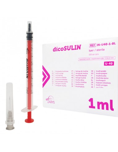 ZB.  Strzykawki dicoSULIN U40 0,40x13mm 100szt. 