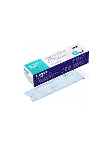 ZF.  Torebki do sterylizacj 7x23cm 200szt BLANCO