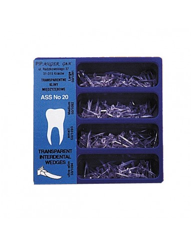 U.  Kliny Plastikowe Transparentne 100szt 1091