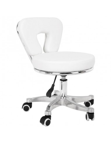 ZN.  Taboret Kosmetyczny do Pedicure 9266 Biały