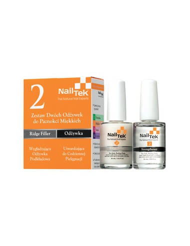 ZN.  Nail Tek 2 Zestaw Odżywek 2x15ml