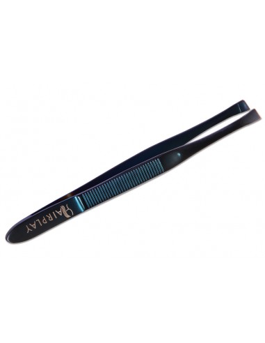 ZN.  Hairplay Pęseta P 51-9 skośna niebieska