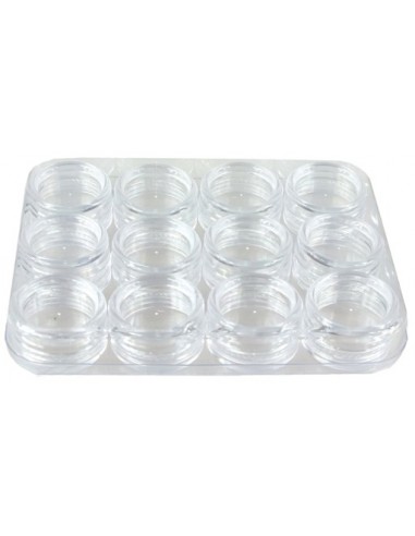 ZN.  Pojemnik Plastikowy Okragły kasetka 12 szt.