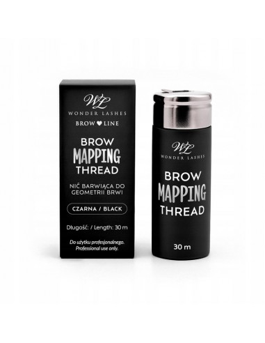 ZN.  Brow Mapping Thread nić barw. do brwi czarna