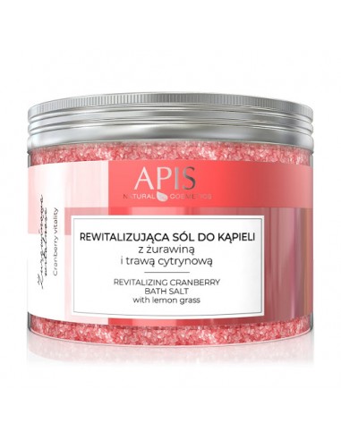 ZN.  Apis sól do kąpieli żurawina,trawa cytr. 650g