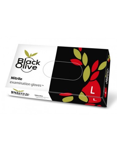 ZF.  Rękawice Doman nitrylowe Black Olive S