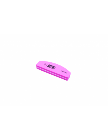 ZN.  NAIL4U Mini Polerka różowa Półksiężyc 100/180