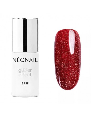 ZN.  Neonail Base Glitter Effect Red Shine7,2ml