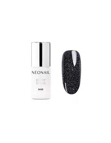 ZN.  Neonail Base Glitter Effect Black Shine7,2ml