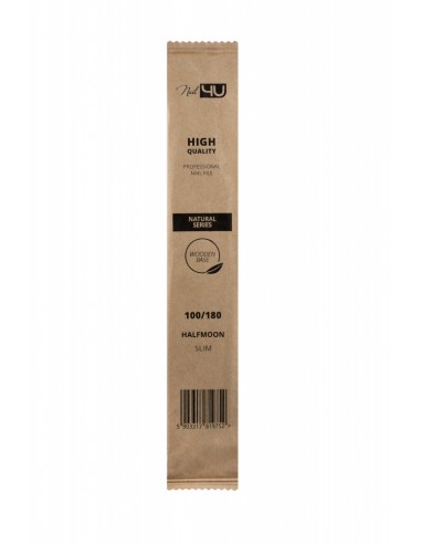ZN.  NAIL4U Pilnik SLIM Łódka 100/180 PAPIER BRĄZ