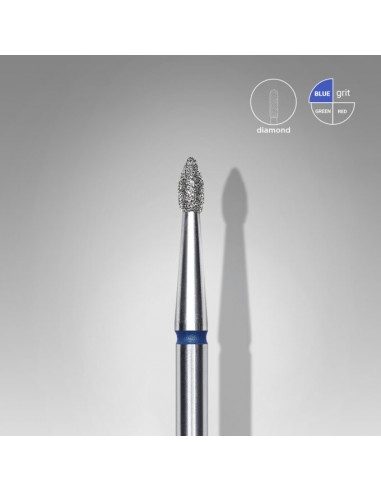 ZN.  Staleks frez diam oliwka FA60B018 1,8mm blue