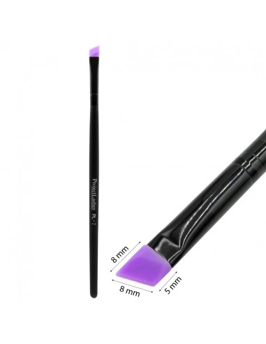 ZN.  Pędzel silikonowy Projectlashes PL-7 skośny