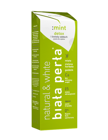 ZL.  Biała Perła Mint Detox bez fluoru 75ml