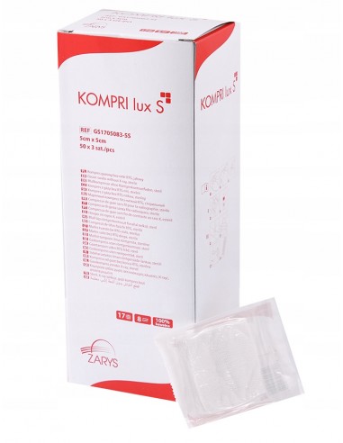 ZF.  Kompresy gaz. jałowe10x10cm1szt Kompri 50szt.