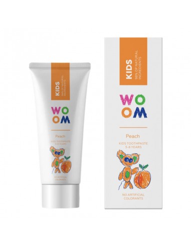 ZL.  WOOM Kids Peach pasta dla dzieci 3-8 lat 50ml