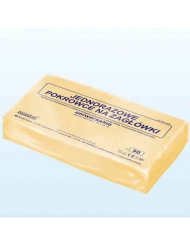 ZF.  Pokrowce na zagłówek - 50szt Żółte