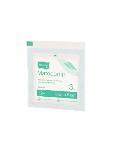 ZF.  Kompresy gaz. jałowe 7x7cm 3szt...