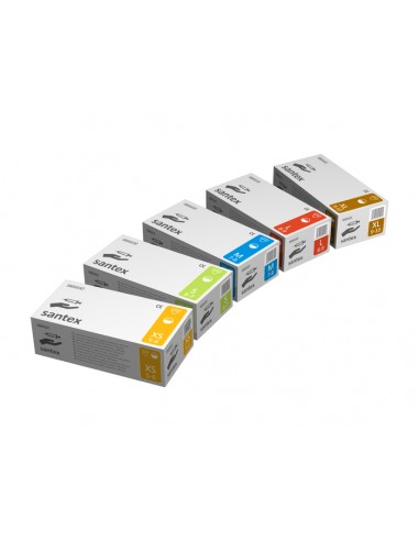 ZF.  Rękawice Santex lateks pudrowane M 