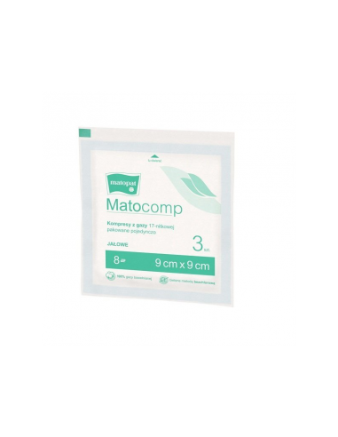 ZF.  Kompresy gaz. jałowe 9x9cm 3szt...