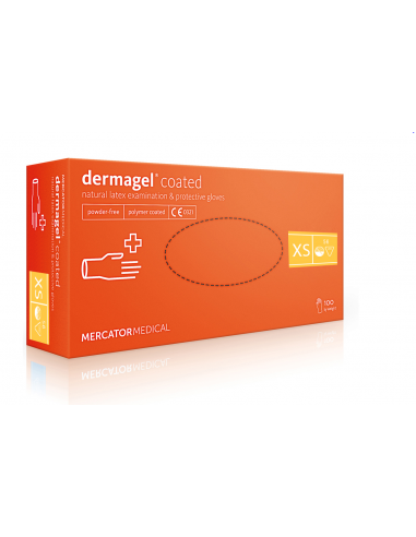 ZF.  Rękawice Dermagel lateks bezp. XS