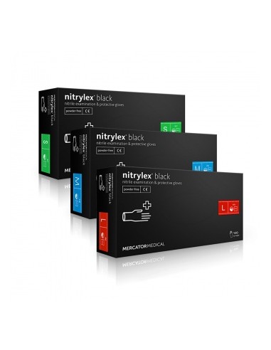 ZF.  Rękawice Nitrylex black L 100szt.