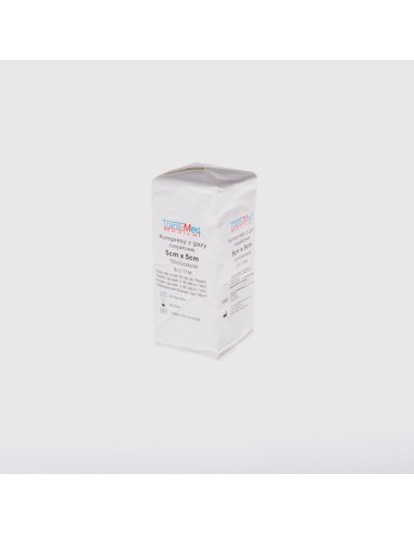 ZF.  Kompresy gaz. niejał. 5x5cm...