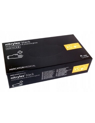 ZF.  Rękawice Nitrylex black XS 100szt.