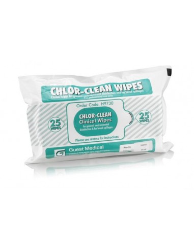 ZE.  Chlor Clean Wipes 25szt