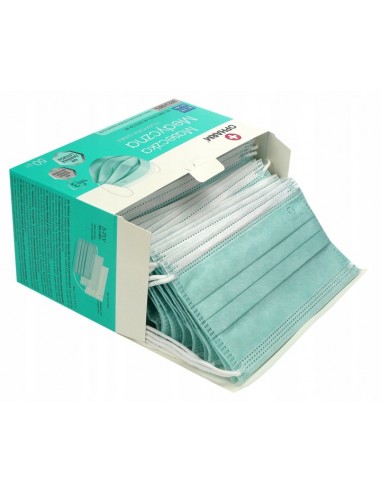 ZD.  Maseczki 3-Warstwowe Opharm Turkus