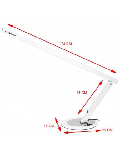 ZN.  LAMPA LED na biurko SLIM 20W biała