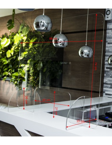 ZF.  Osłona na biurko plexi 5mm