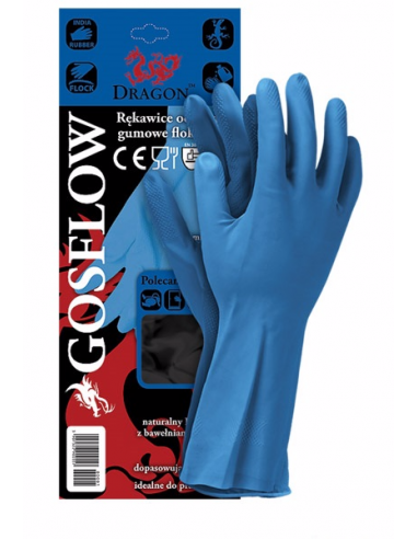 ZF.  Rękawice gumowe GOS FLOW roz.M 