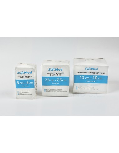 ZF.  Kompresy gaz. niejał. 10x10cm...