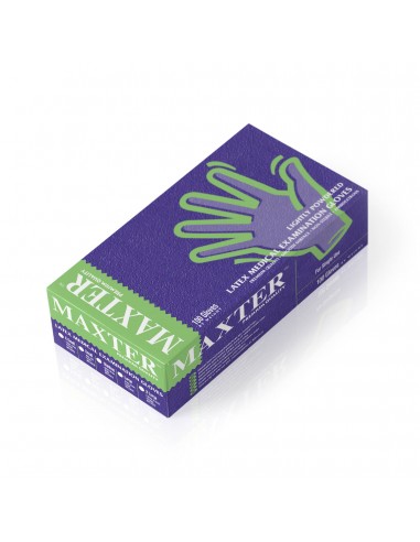 ZF.  Rękawice Maxter Lateks Pudrowane M